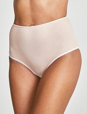 Braguitas de algodón de talle alto - paquete de 6 - Afibel