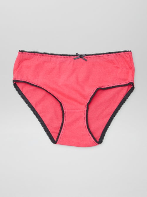 Braguitas de algodón estampadas - pack de 5 - Kiabi