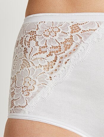 Braguitas de encaje de talle alto - pack de 2 - Afibel