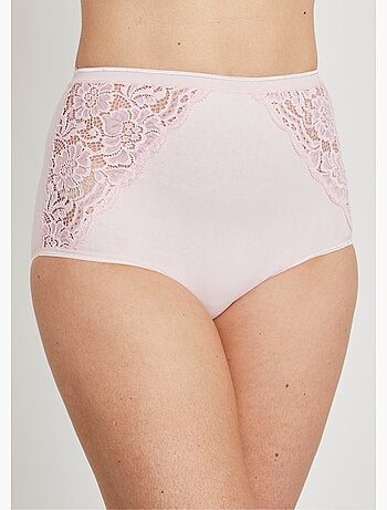 Braguitas de encaje de talle alto - pack de 2 - Afibel
