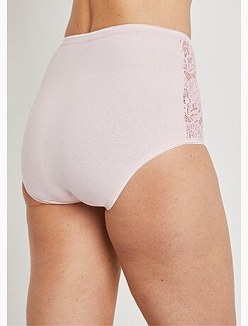 Braguitas de encaje de talle alto - pack de 2 - Afibel
