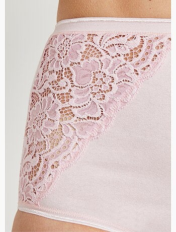 Braguitas de encaje de talle alto - pack de 2 - Afibel