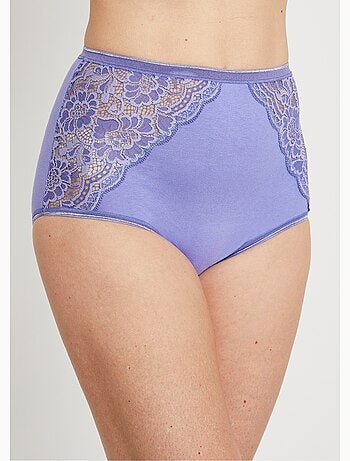 Braguitas de encaje de talle alto - pack de 2 - Afibel