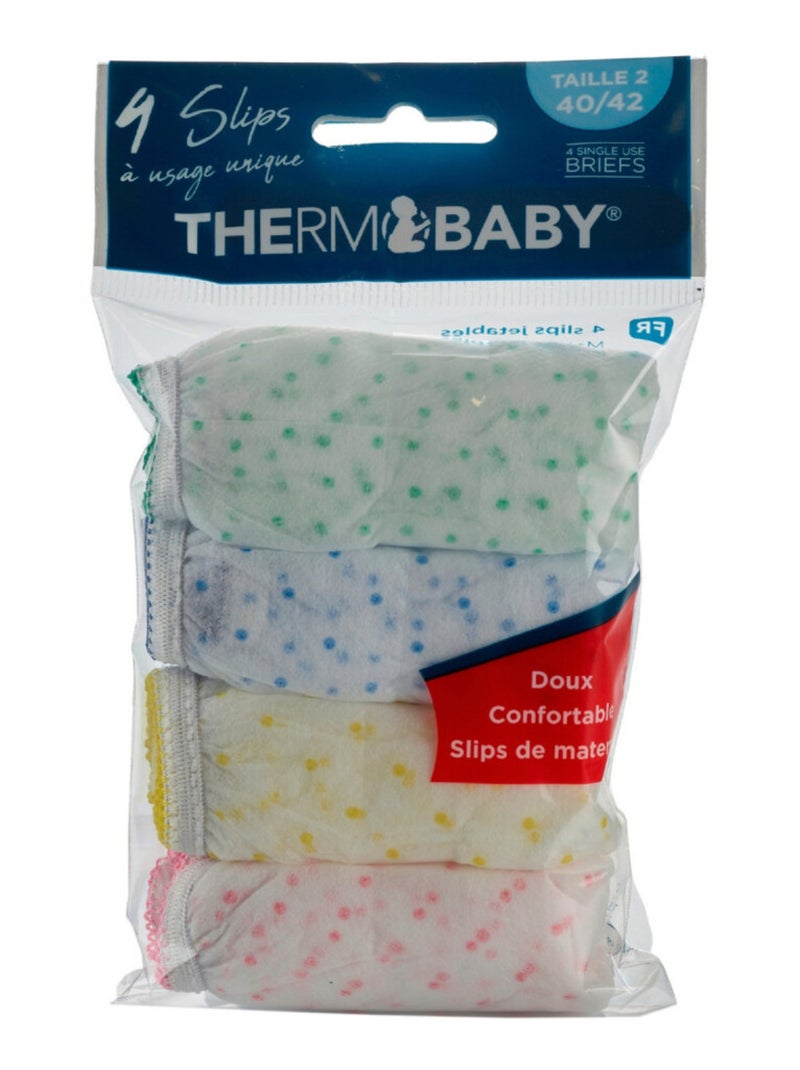 Braguitas de maternidad desechables x4 Blanco - Kiabi