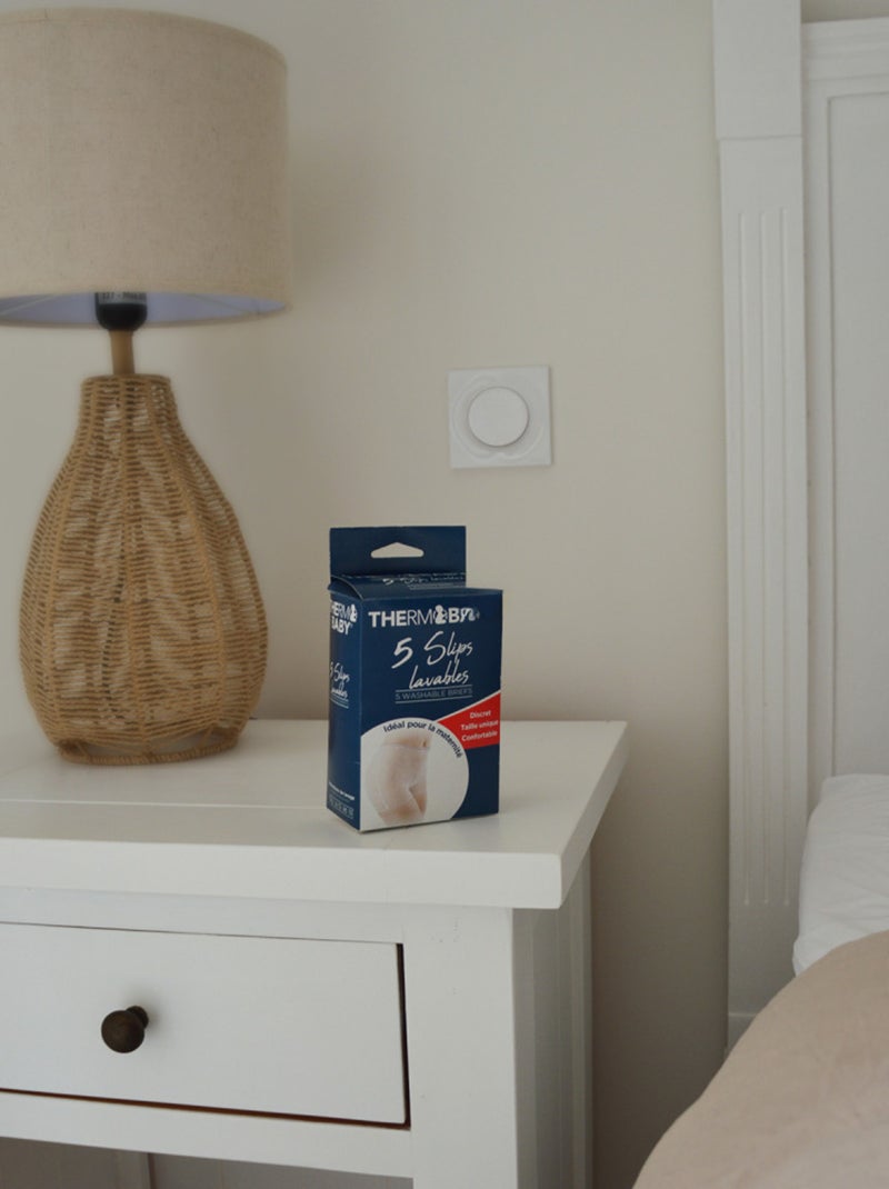 Braguitas de maternidad lavables x5 talla única Blanco - Kiabi