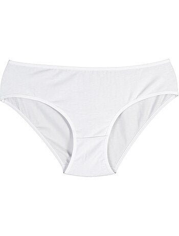 Braguitas de punto jersey de algodón de tiro bajo, pack de 3 penti