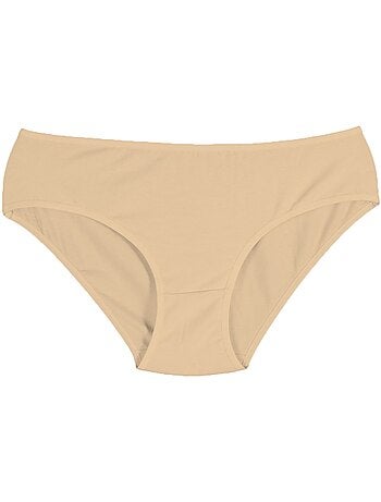 Braguitas de punto jersey de algodón de tiro bajo, pack de 3 penti