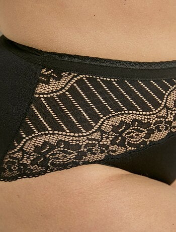 Braguitas envolventes de encaje de talle alto - pack de 2 - Afibel