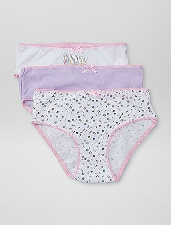 Braguitas estampadas - pack de 3