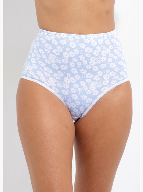 Braguitas estampadas talle alto - pack de 4 - afibel - Kiabi Braguitas estampadas talle alto - pack de 4 - afibel - Kiabi