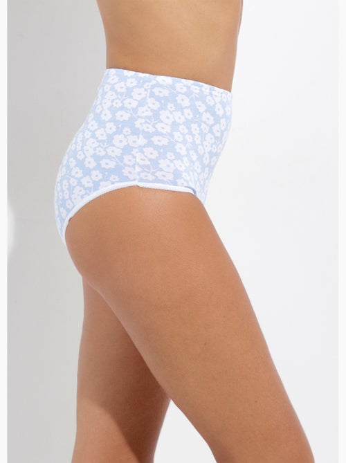 Braguitas estampadas talle alto - pack de 4 - afibel - Kiabi Braguitas estampadas talle alto - pack de 4 - afibel - Kiabi