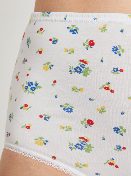 Braguitas estampadas talle alto - pack de 4 - afibel - Kiabi Braguitas estampadas talle alto - pack de 4 - afibel - Kiabi