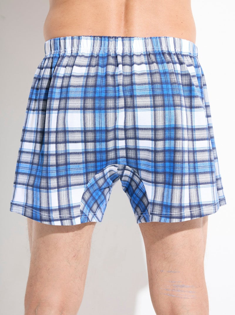 Braguitas flotantes de algodón con espalda abierta y estampado - paquete de 2 - afibel Azul - Kiabi