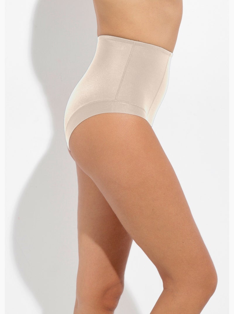 Braguitas maxi moldeadoras de cintura alta - Afibel Beige - Kiabi