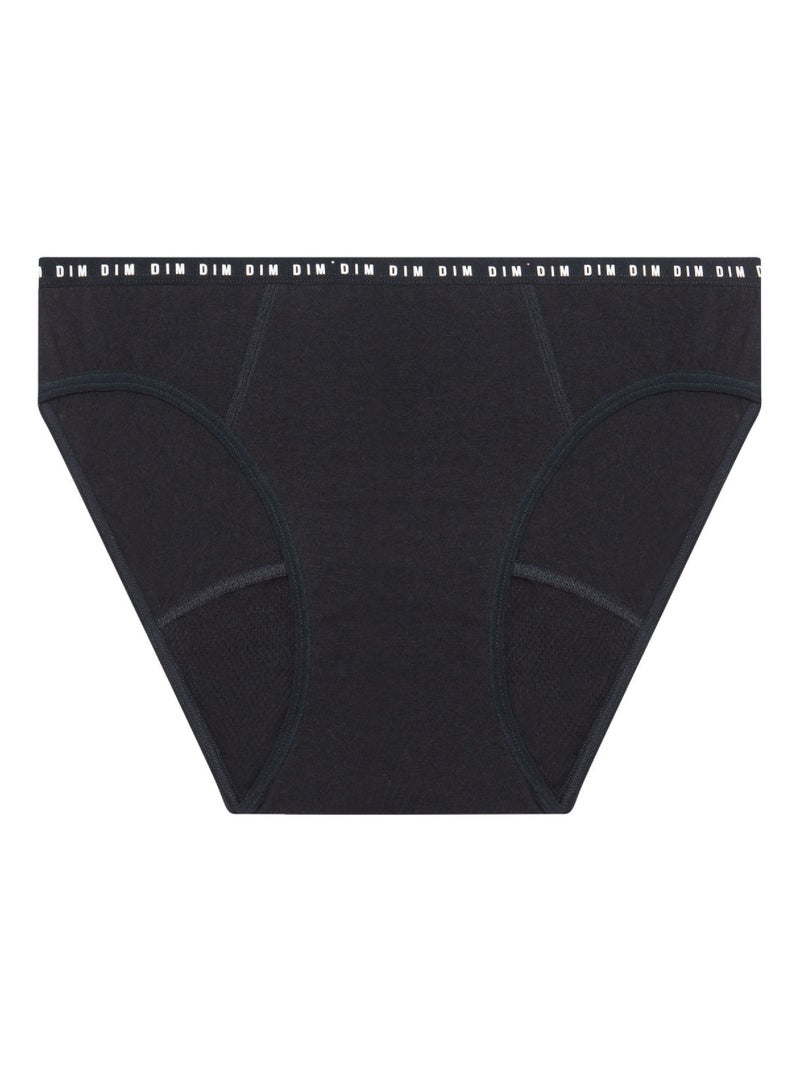 Braguitas Menstruales de Flujo Medio para Mujer Negro - Kiabi