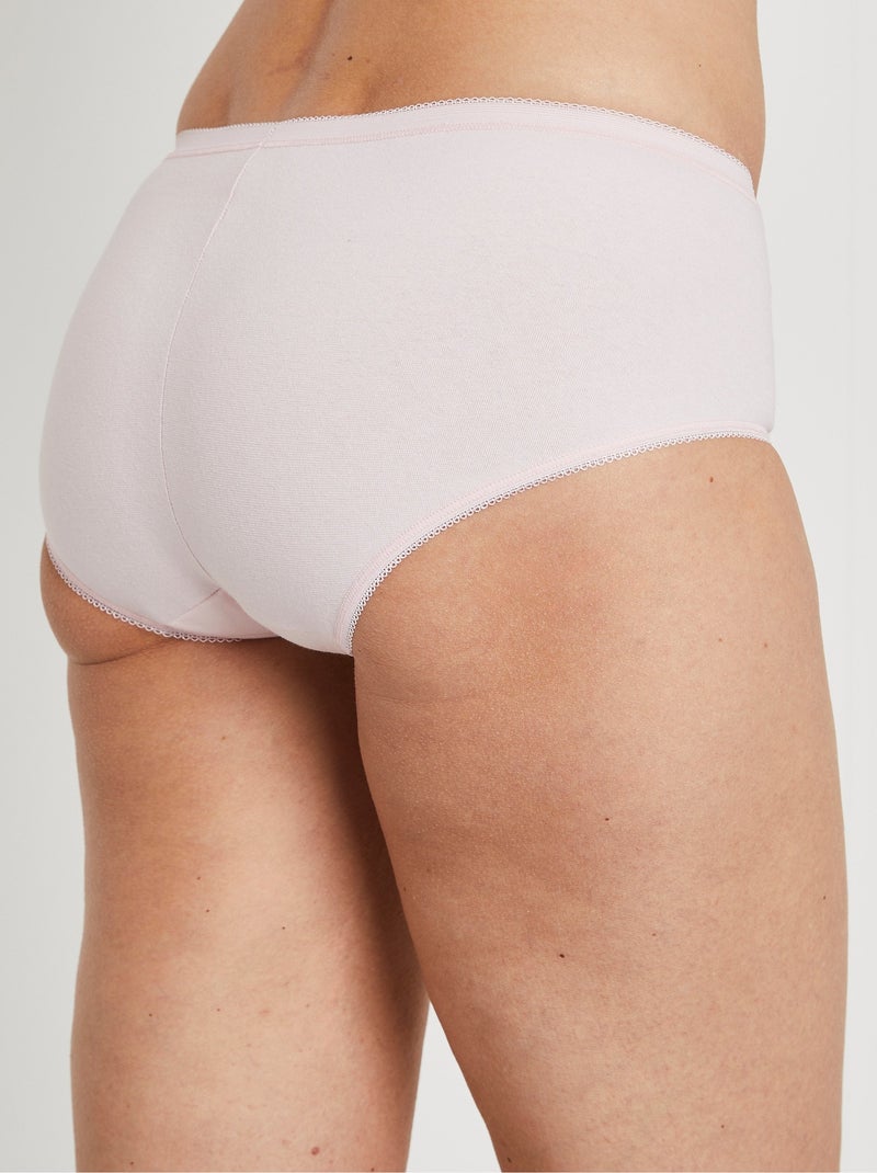 Braguitas moldeadoras de cintura normal - pack de 3 + 1 GRATIS - Afibel Rosa - Kiabi