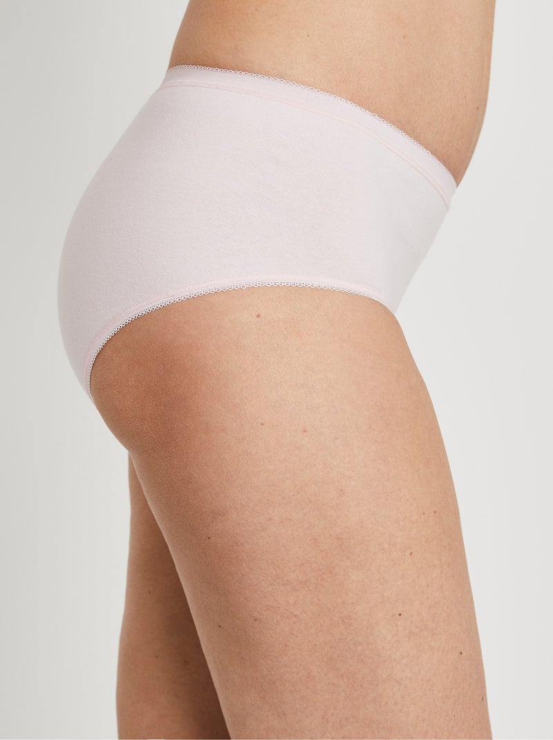 Braguitas moldeadoras de cintura normal - pack de 3 + 1 GRATIS - Afibel Rosa - Kiabi