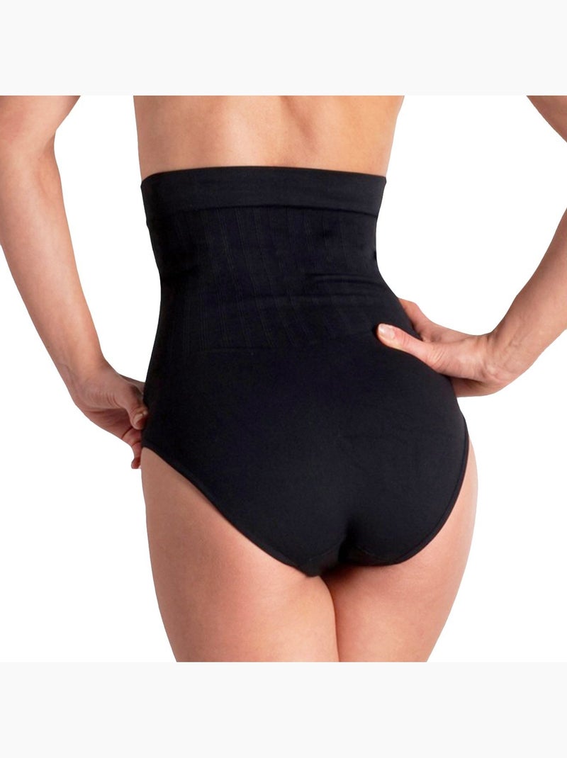 Braguitas moldeadoras de talle alto con efecto adelgazante Negro - Kiabi