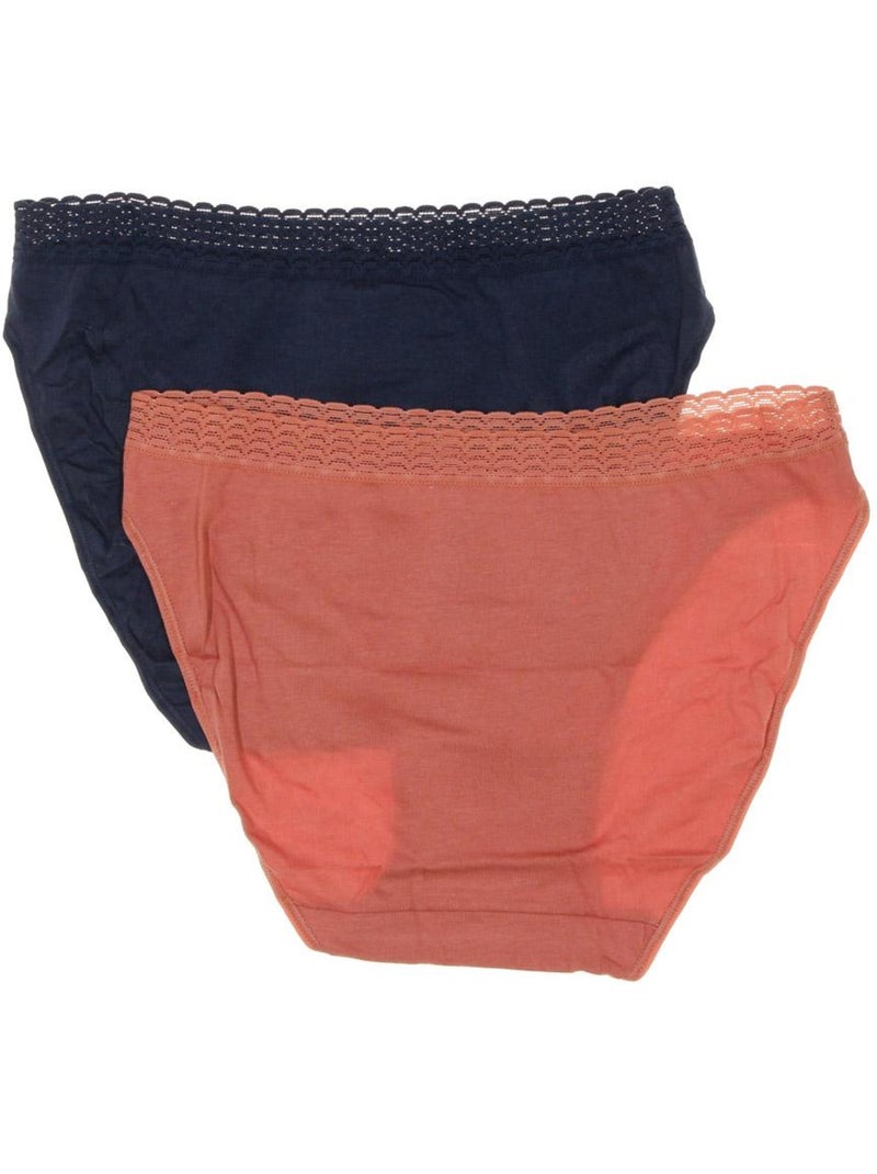 Braguitas para Mujer - Pack de 2 () Naranja - Kiabi