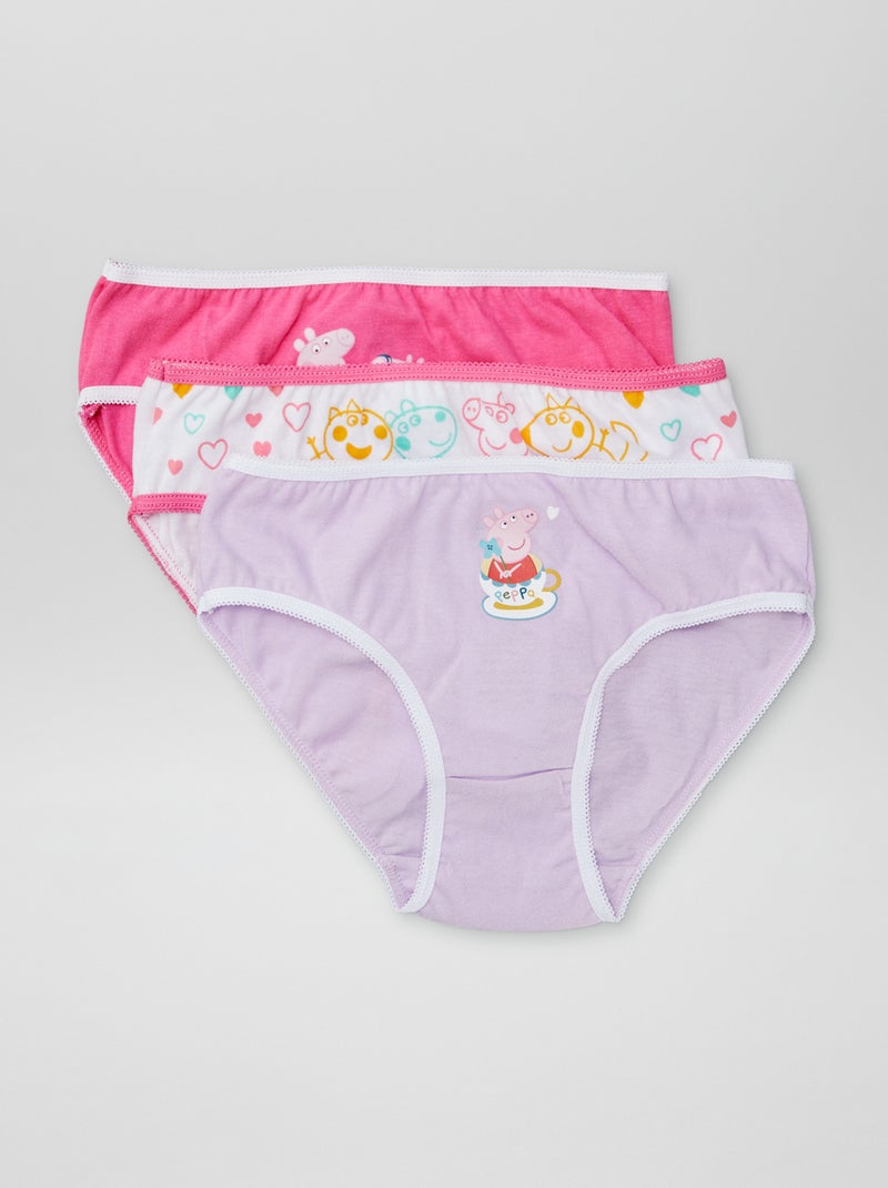 Braguitas 'Peppa Pig'  - Pack de 3 ROSA - Kiabi