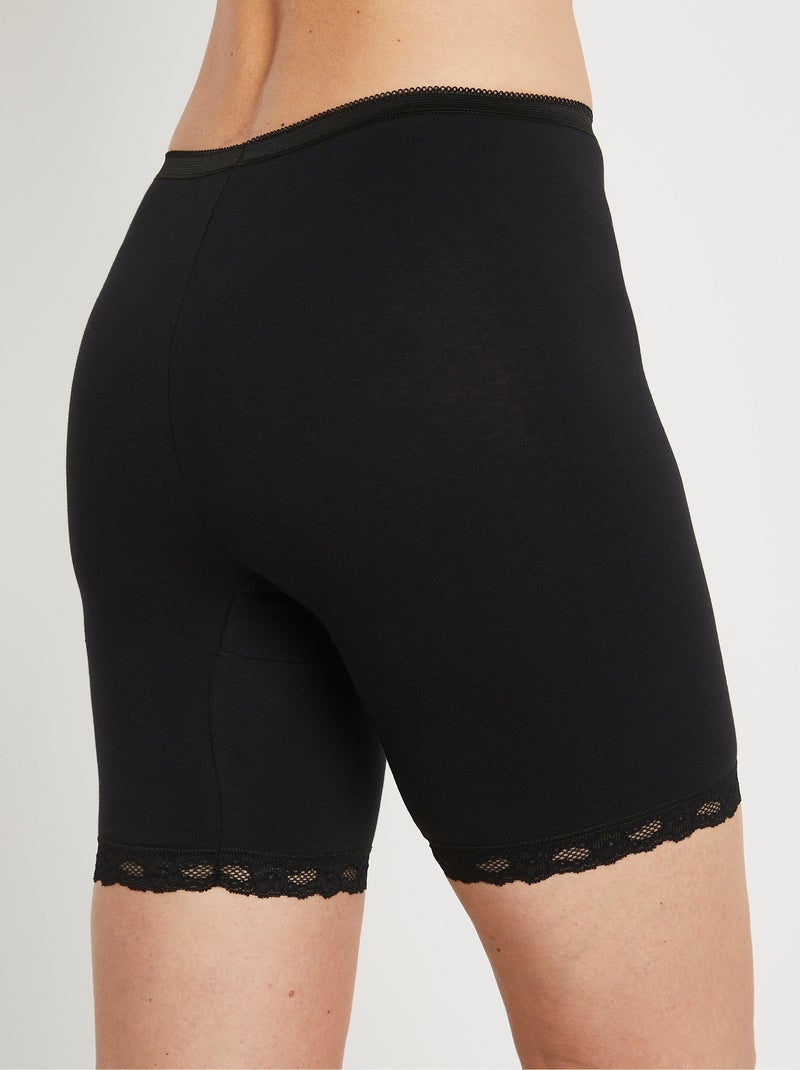 Braguitas segunda piel - pack de 2 - Afibel Negro - Kiabi