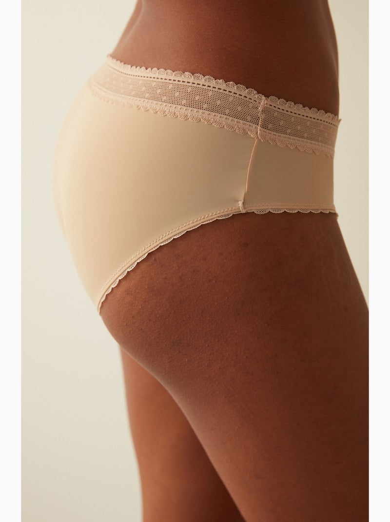 Braguitas slip ligeras y cómodas penti Beige arcilla - Kiabi