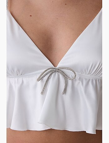 Bralet de satén arrugado para mujer penti