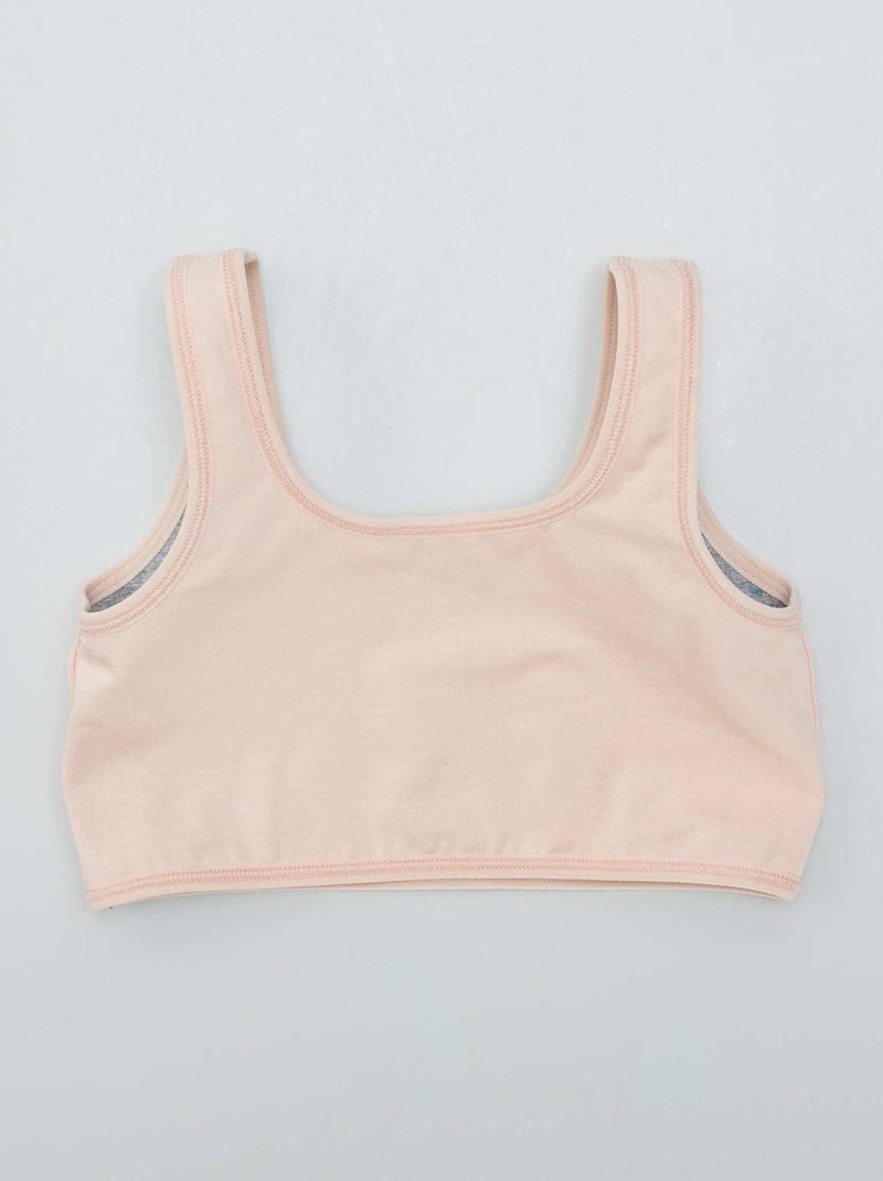 Bralette de jersey - colección fácil de poner GRIS - Kiabi