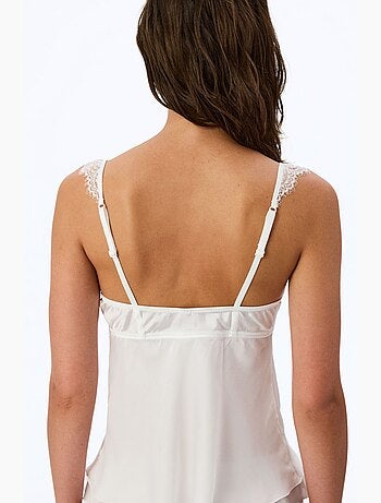 Bralette floral con aro efecto desgastado penti
