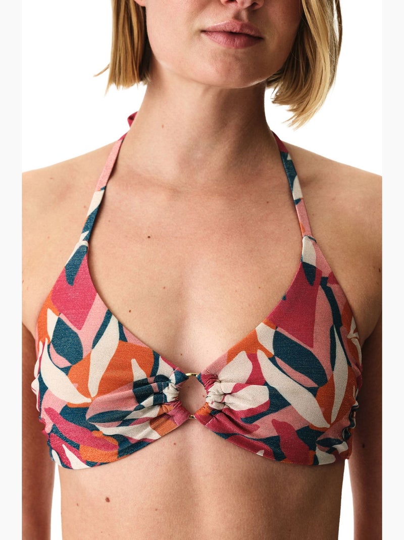 Brayana hot top de bikini brillante penti Rosa fluo - Kiabi