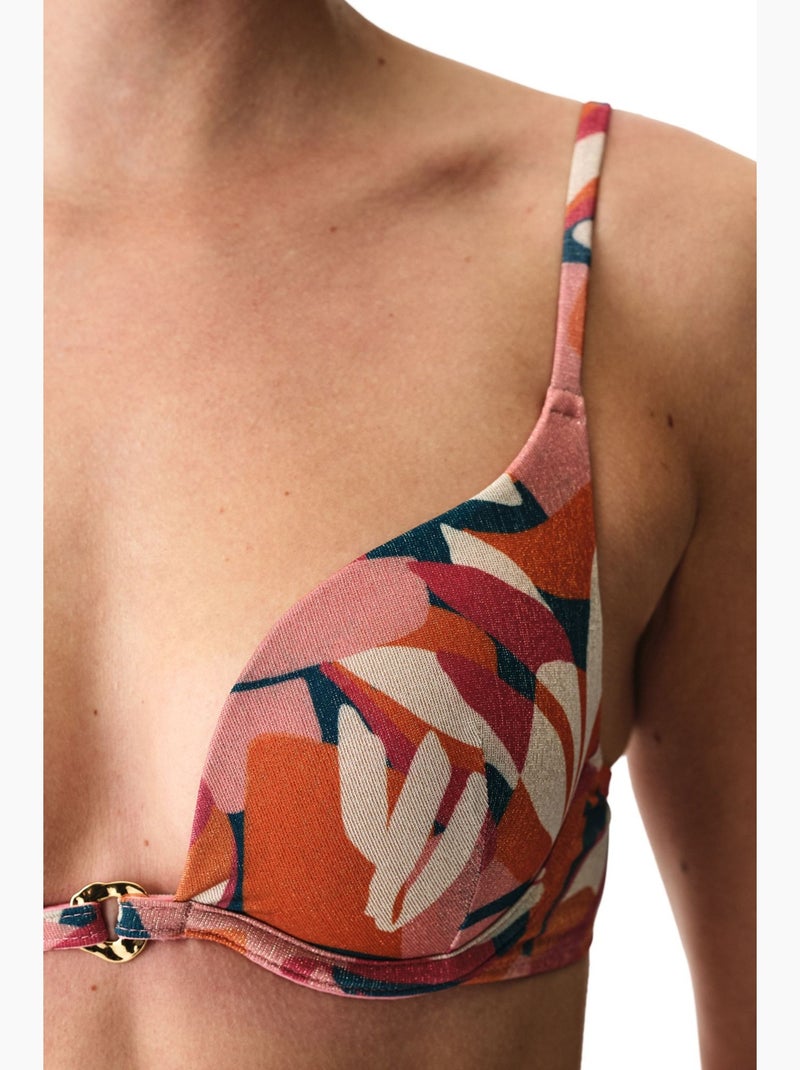 Brayana top de bikini push up con lentejuelas penti Rosa fluo - Kiabi