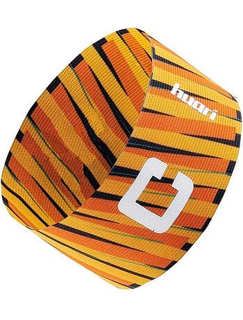 Brazalete de capitán diseño de rayas logotipo - huari
