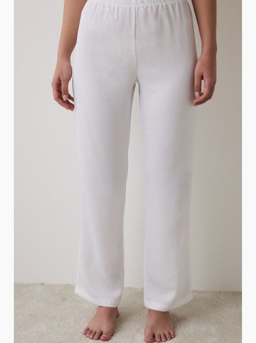 Bridal delicate pantalón de pijama de satén penti - Kiabi Bridal delicate pantalón de pijama de satén penti - Kiabi