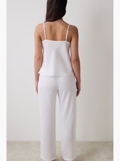 Bridal delicate pantalón de pijama de satén penti - Kiabi Bridal delicate pantalón de pijama de satén penti - Kiabi