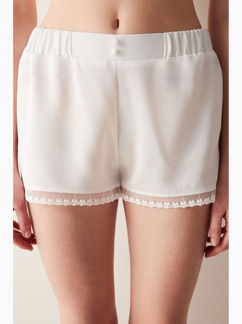 Bridal lacy short de pijama de encaje penti - Kiabi Bridal lacy short de pijama de encaje penti - Kiabi