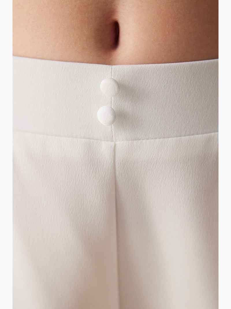 Bridal lacy short de pijama de encaje penti Blanco - Kiabi