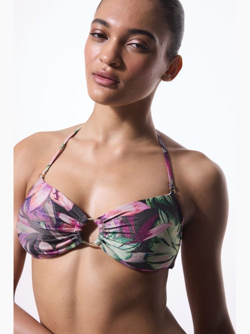 Briella top de bikini floral sin tirantes penti - Kiabi