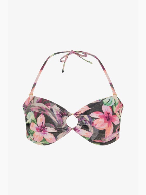 Briella top de bikini floral sin tirantes penti - Kiabi