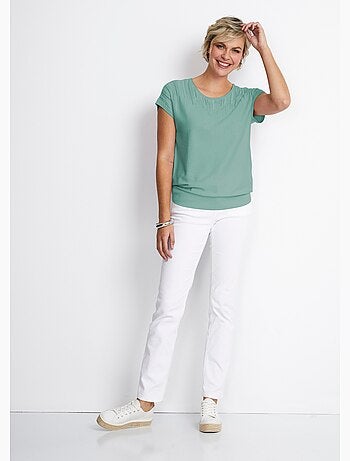 Brillante jersey de punto con mangas kimono - Afibel