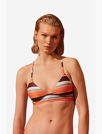 Brisa bralette de bikini a rayas penti