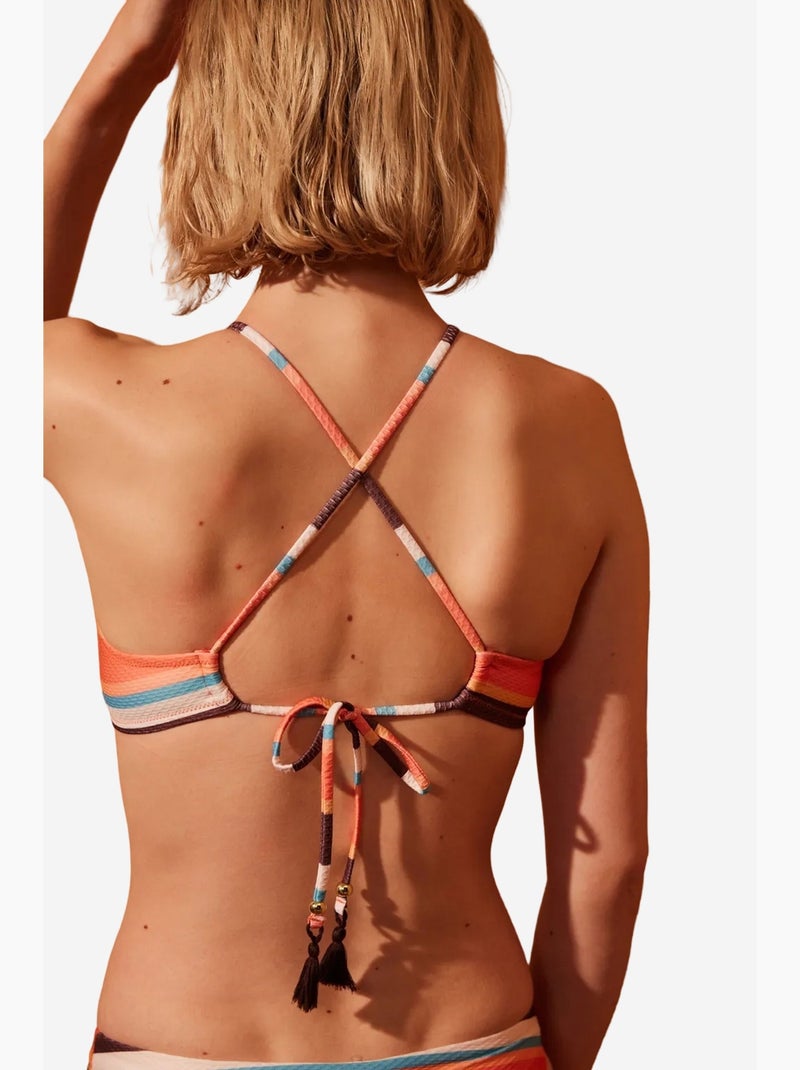 Brisa top de bikini halter penti Naranja - Kiabi