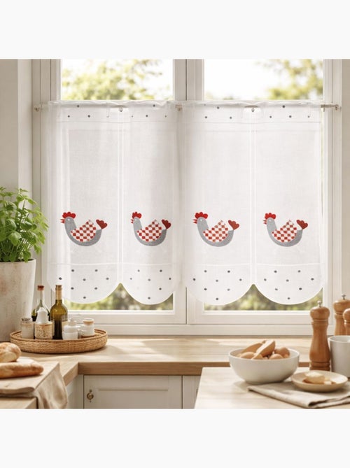 Brise bise con bordados de gallinas - Kiabi