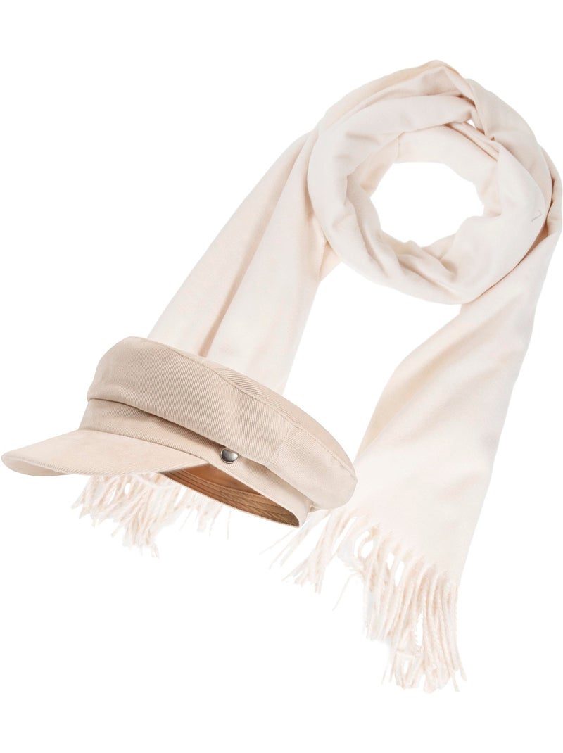 Bufanda a cuadros, ultra suave mujer Beige - Kiabi