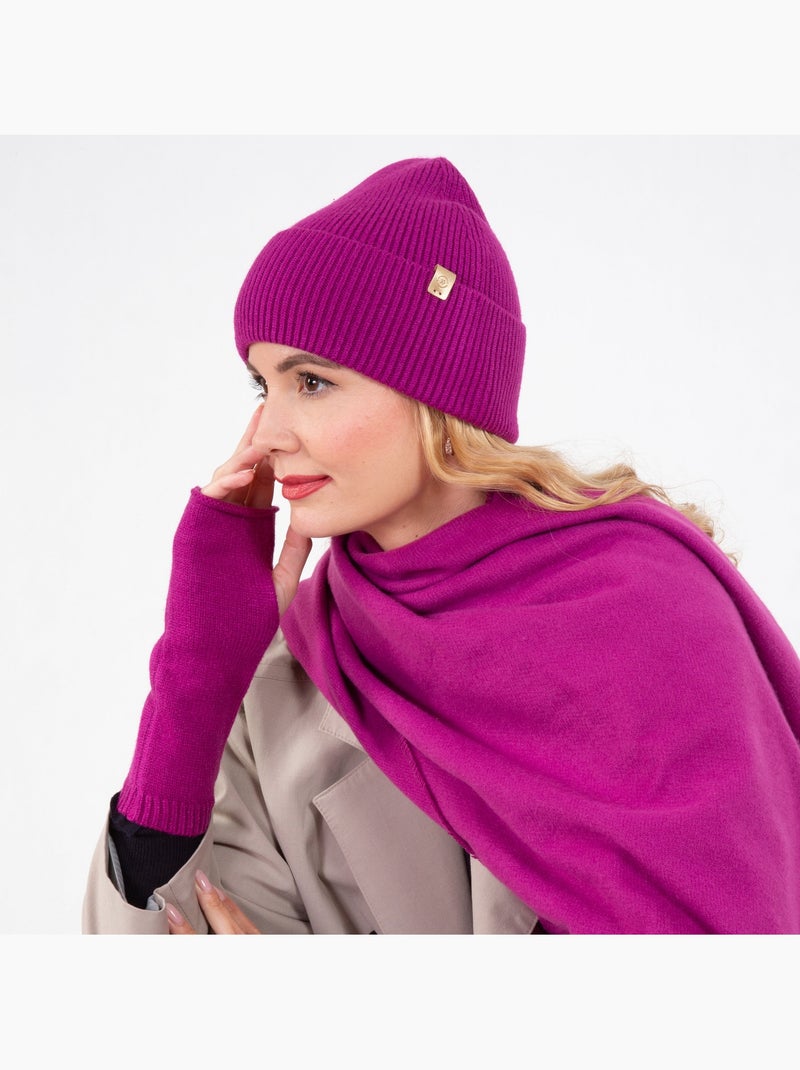 Bufanda a cuadros, ultra suave mujer isotoner Rosa fucsia - Kiabi