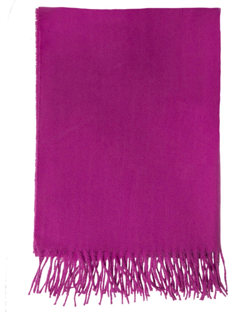 Bufanda a cuadros, ultra suave mujer isotoner Rosa fucsia - Kiabi