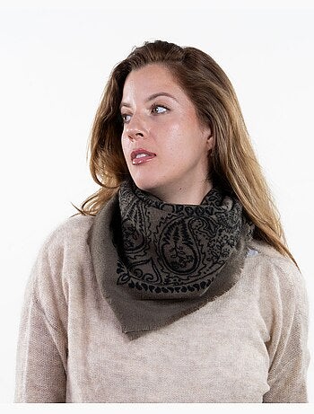 Bufanda acrílico ultra suave, cálido y muy cómodo, 90 x 90 cm mujer isotoner