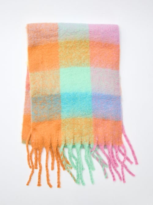 Bufanda cálida con flecos - Kiabi
