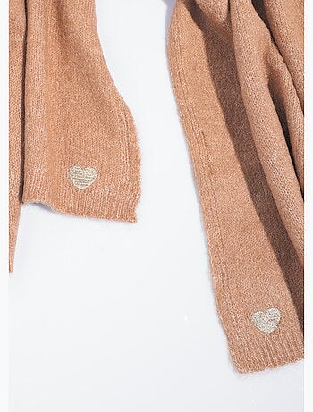 Bufanda cálida de canalé fino con lana - AFIBEL