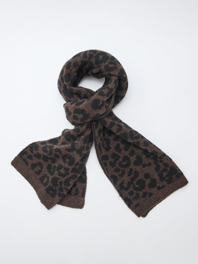 Bufanda cálida de leopardo Marron - Kiabi