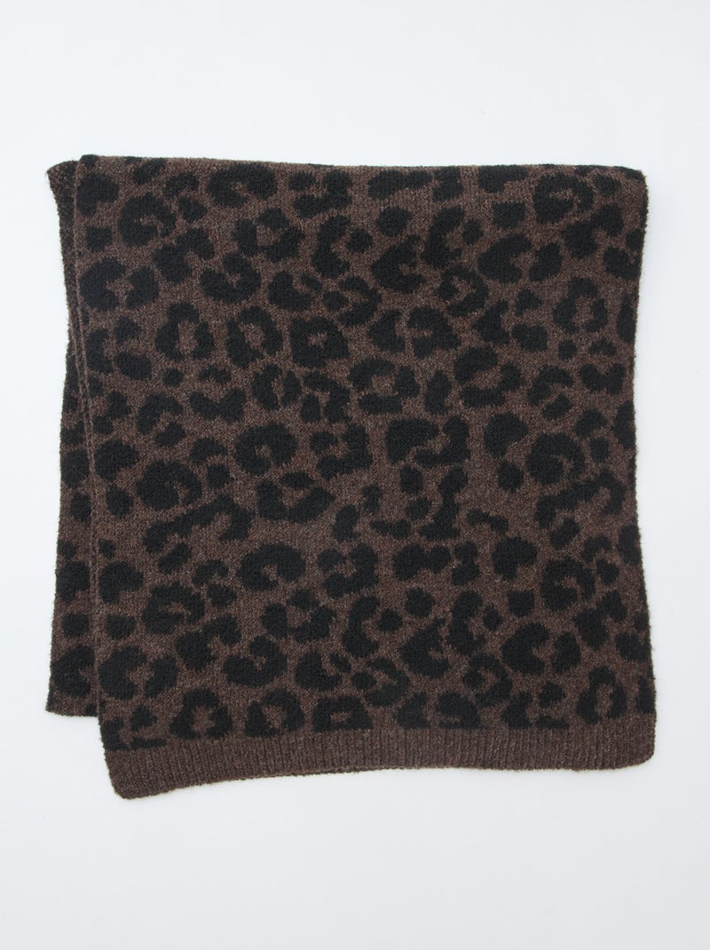 Bufanda cálida de leopardo Marron - Kiabi
